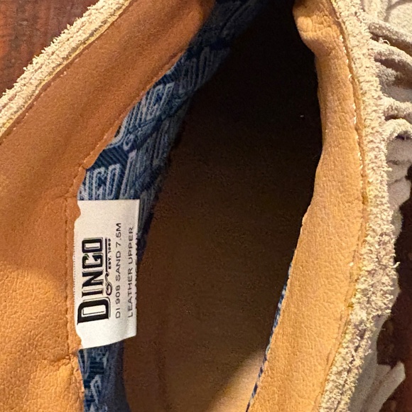 Dingo Tangles Suede Fringe Pull on Western Booties size 7.5 - Picture 5 of 6